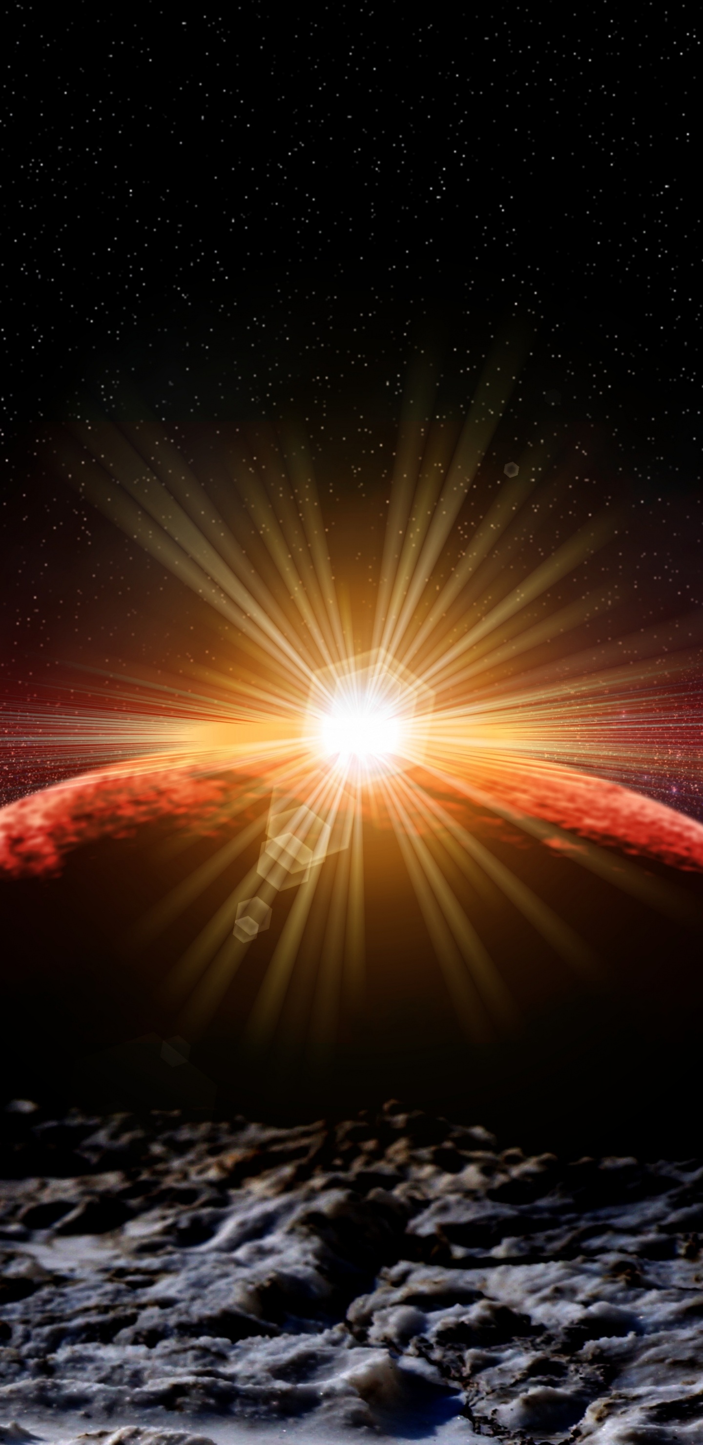 White and Red Fireworks Display During Nighttime. Wallpaper in 1440x2960 Resolution