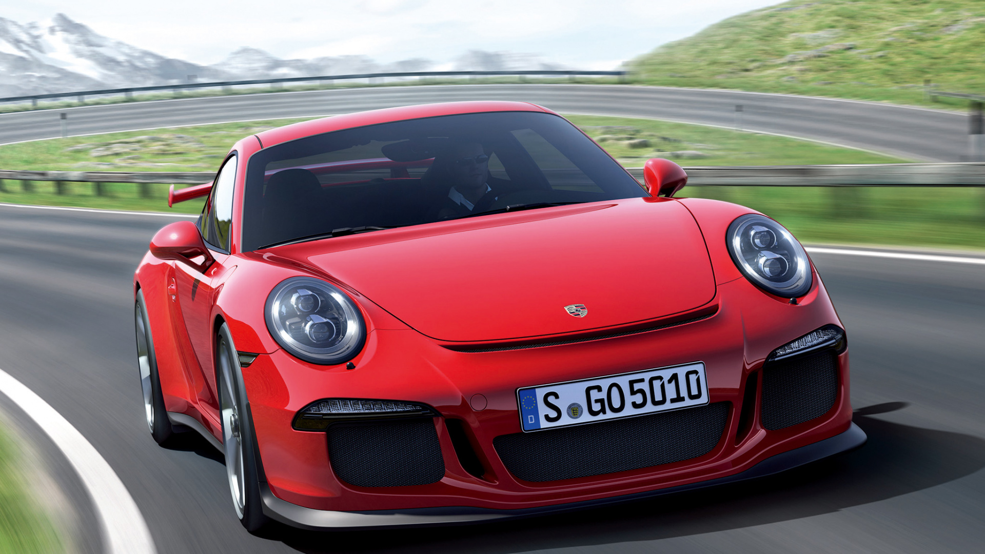 Ferrari 458 Italia Rojo en la Carretera Durante el Día. Wallpaper in 1920x1080 Resolution