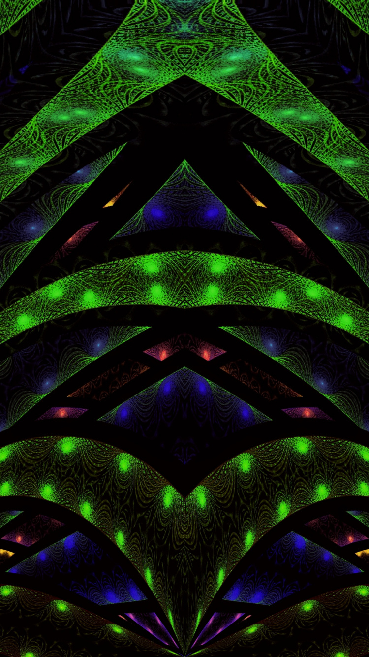 Green and White Floral Textile. Wallpaper in 750x1334 Resolution