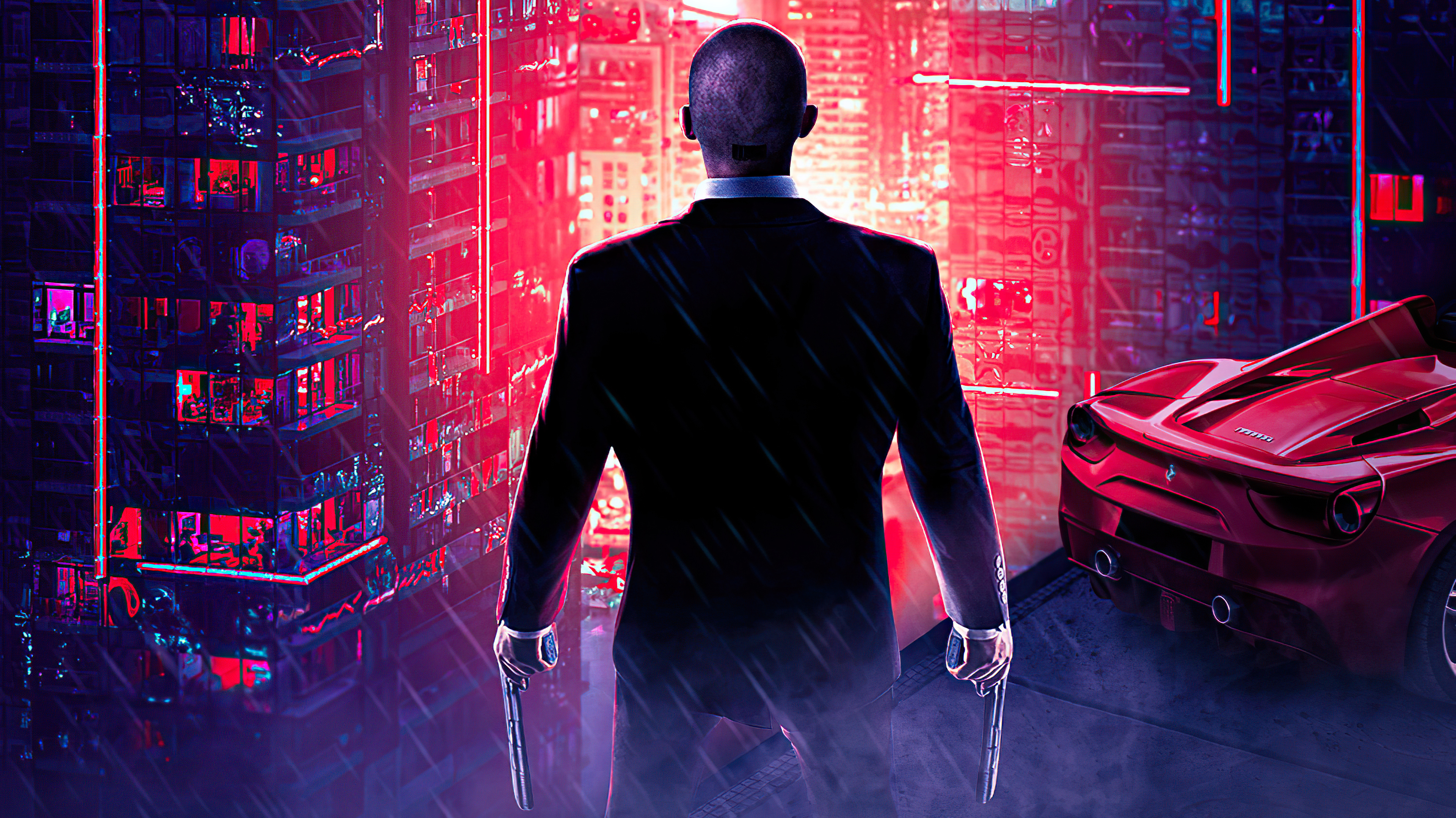 Auftragskiller, Hitman 3 Poster, Killer 3, Hitman Blutgeld, Agent 47. Wallpaper in 3840x2160 Resolution