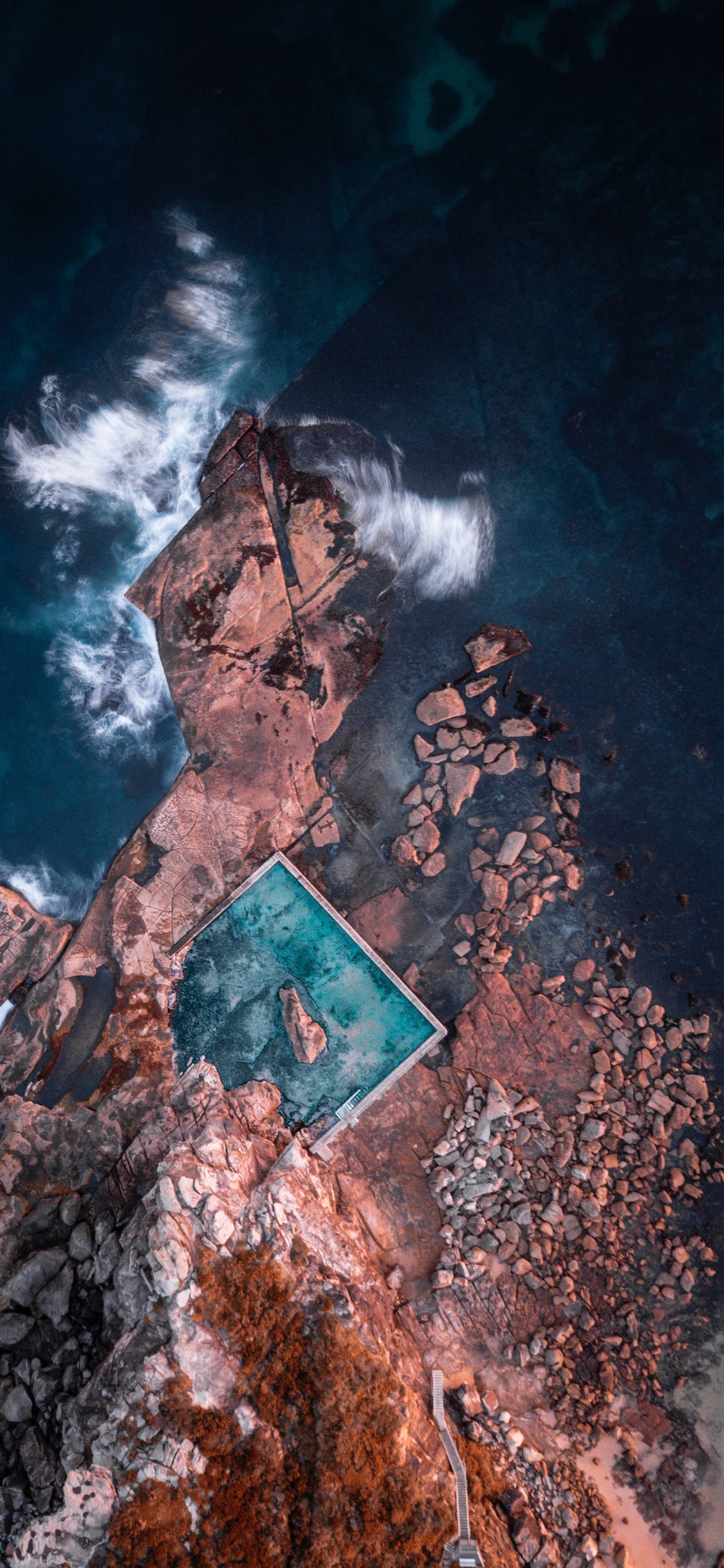 Agua, Geología, Azul, Costa, Mar. Wallpaper in 1125x2436 Resolution