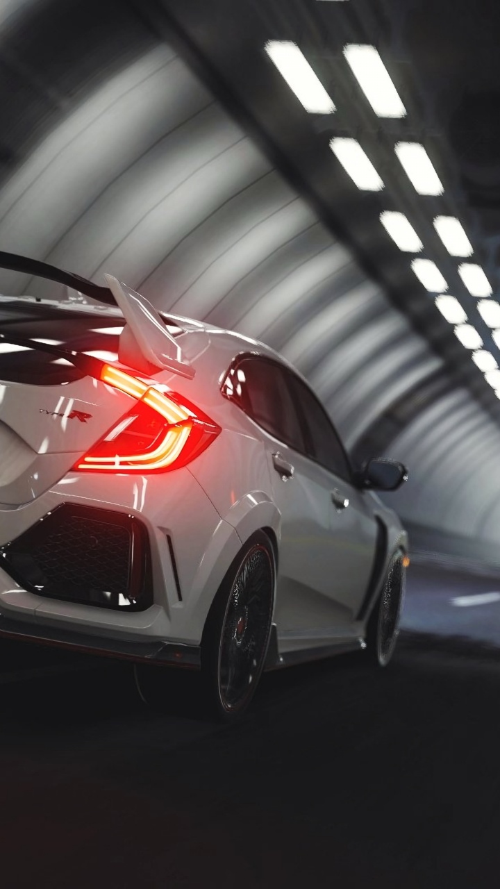 Porsche 911 Rouge Sur Tunnel. Wallpaper in 720x1280 Resolution