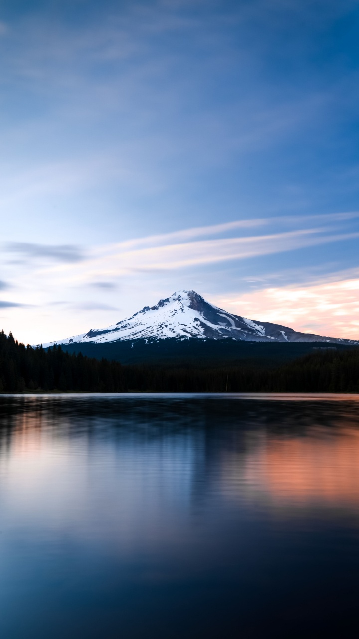 Mount Hood, Water, Cloud, Water Resources, Mountain. Wallpaper in 720x1280 Resolution
