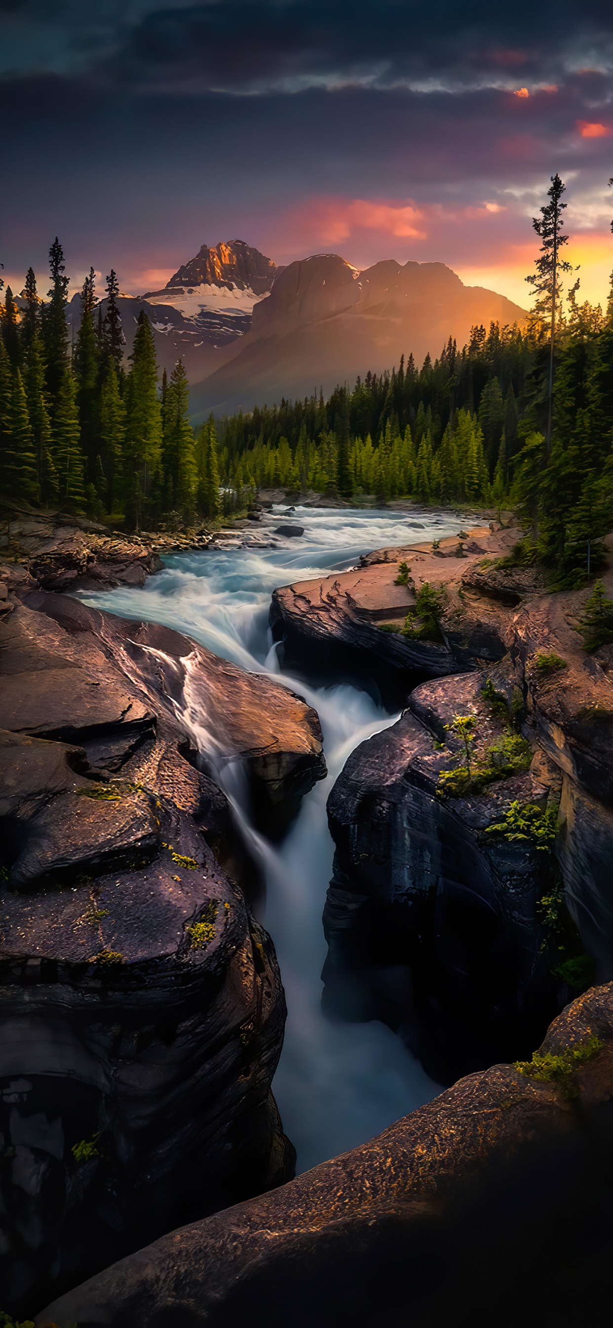 Landscape, Landscape Painting, Painting, Nature, Natural Landscape. Wallpaper in 1242x2688 Resolution