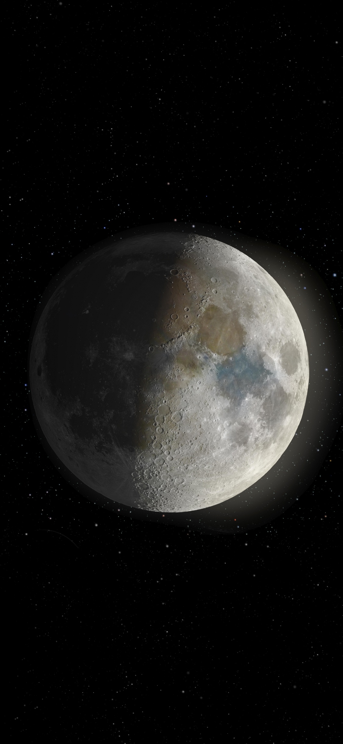 OLED, Apples, Ios, Night, Nature. Wallpaper in 1125x2436 Resolution