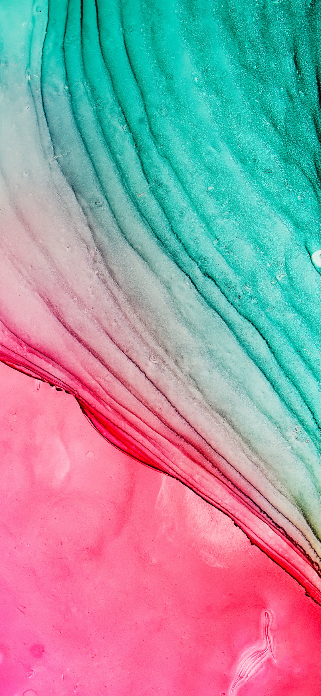 de Cerca, Smartphone, Manzana, Rosa, Aqua. Wallpaper in 1125x2436 Resolution