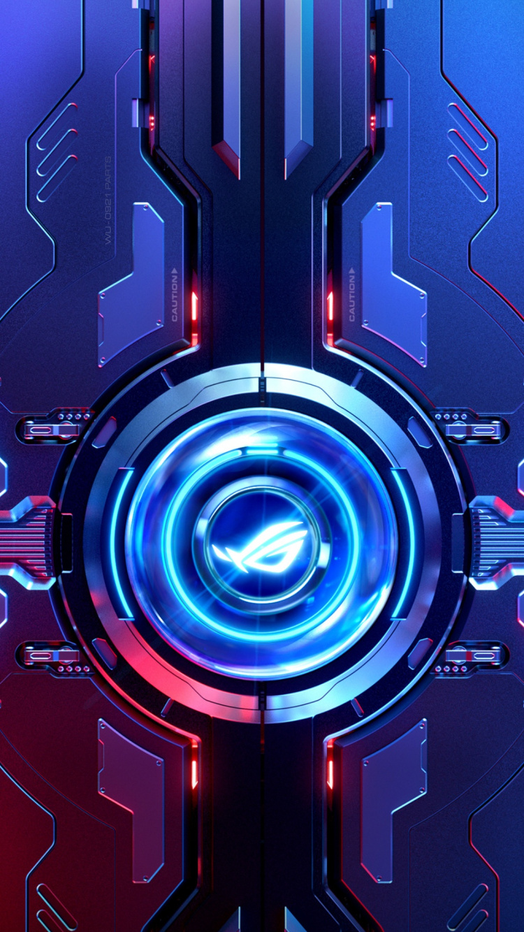 Teléfono ROG, Teléfono Rog 3, Asus, Luz, Morado. Wallpaper in 750x1334 Resolution