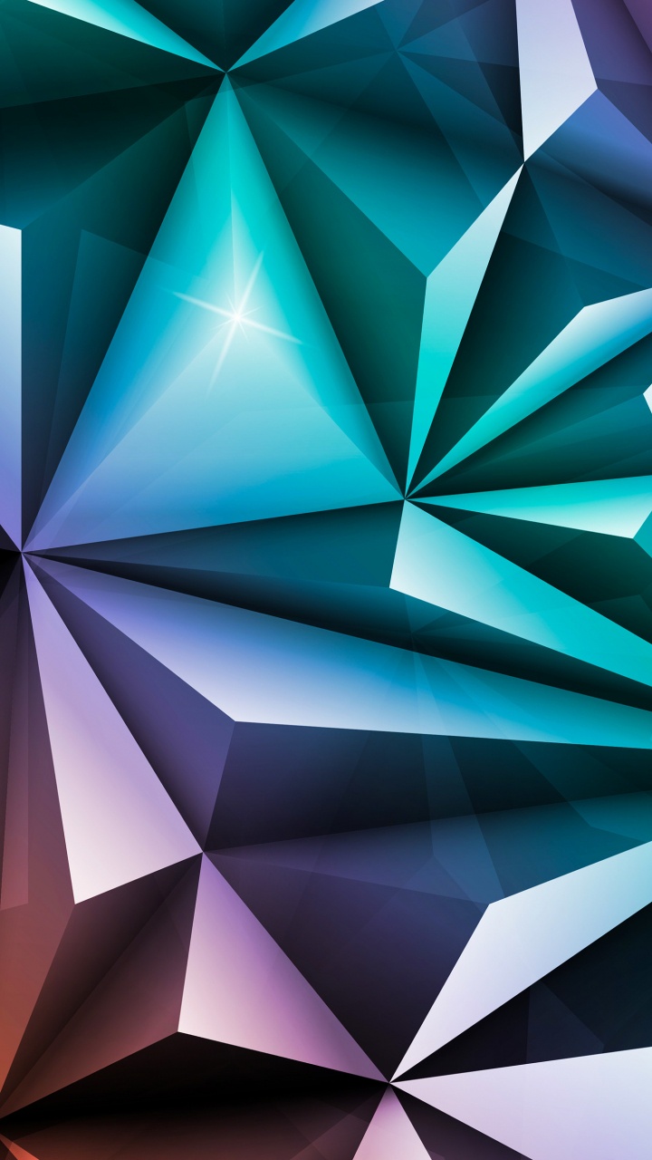 Ilustración, Gráficos Vectoriales, Gráficos, Azure, Triangulo. Wallpaper in 720x1280 Resolution