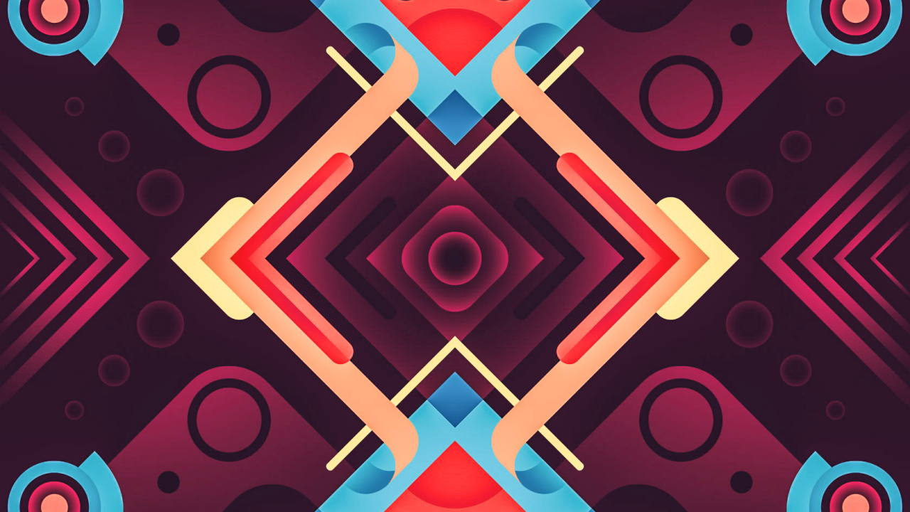 图形设计, 海报, 矩形, 红色的, 艺术 壁纸 1280x720 允许