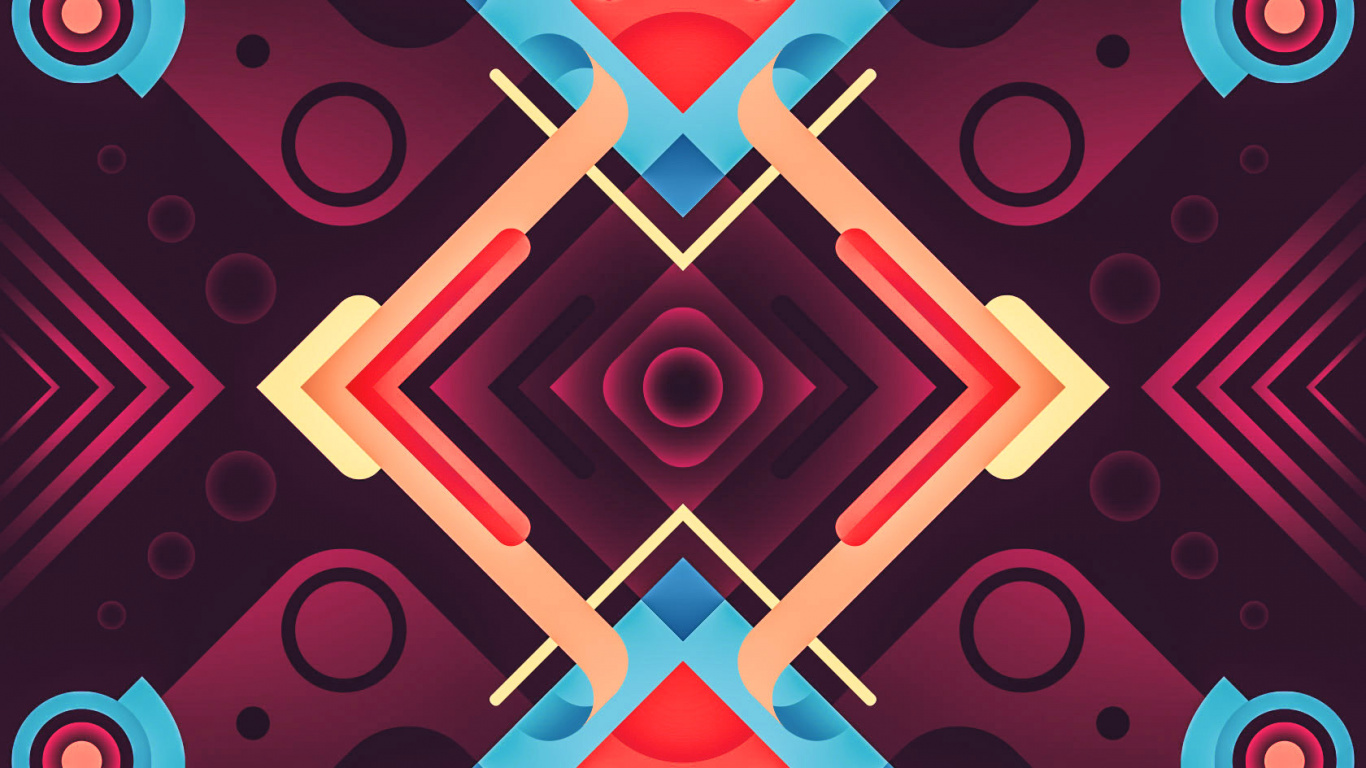 图形设计, 海报, 矩形, 红色的, 艺术 壁纸 1366x768 允许