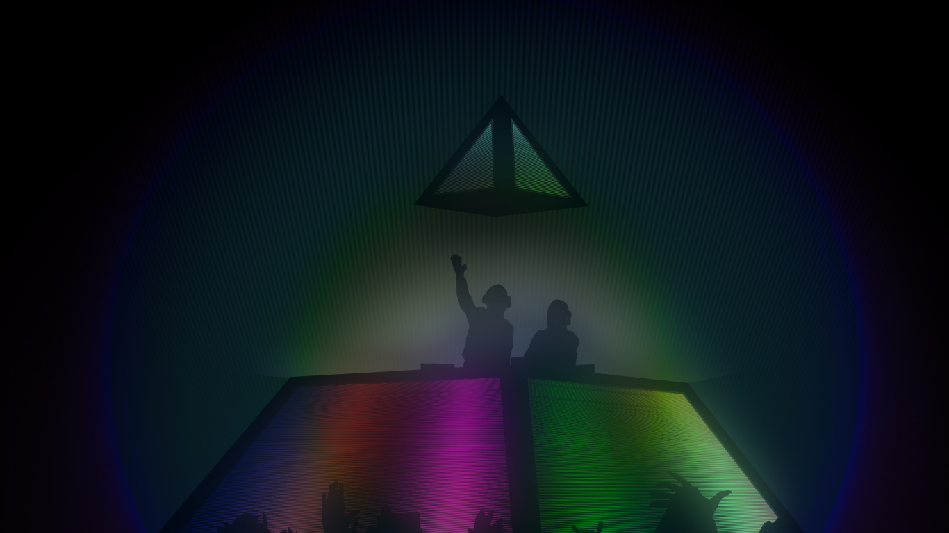 Daft Punk, Electrónico, Música Electrónica de Baile, Casa de la Música, Electro House. Wallpaper in 1366x768 Resolution