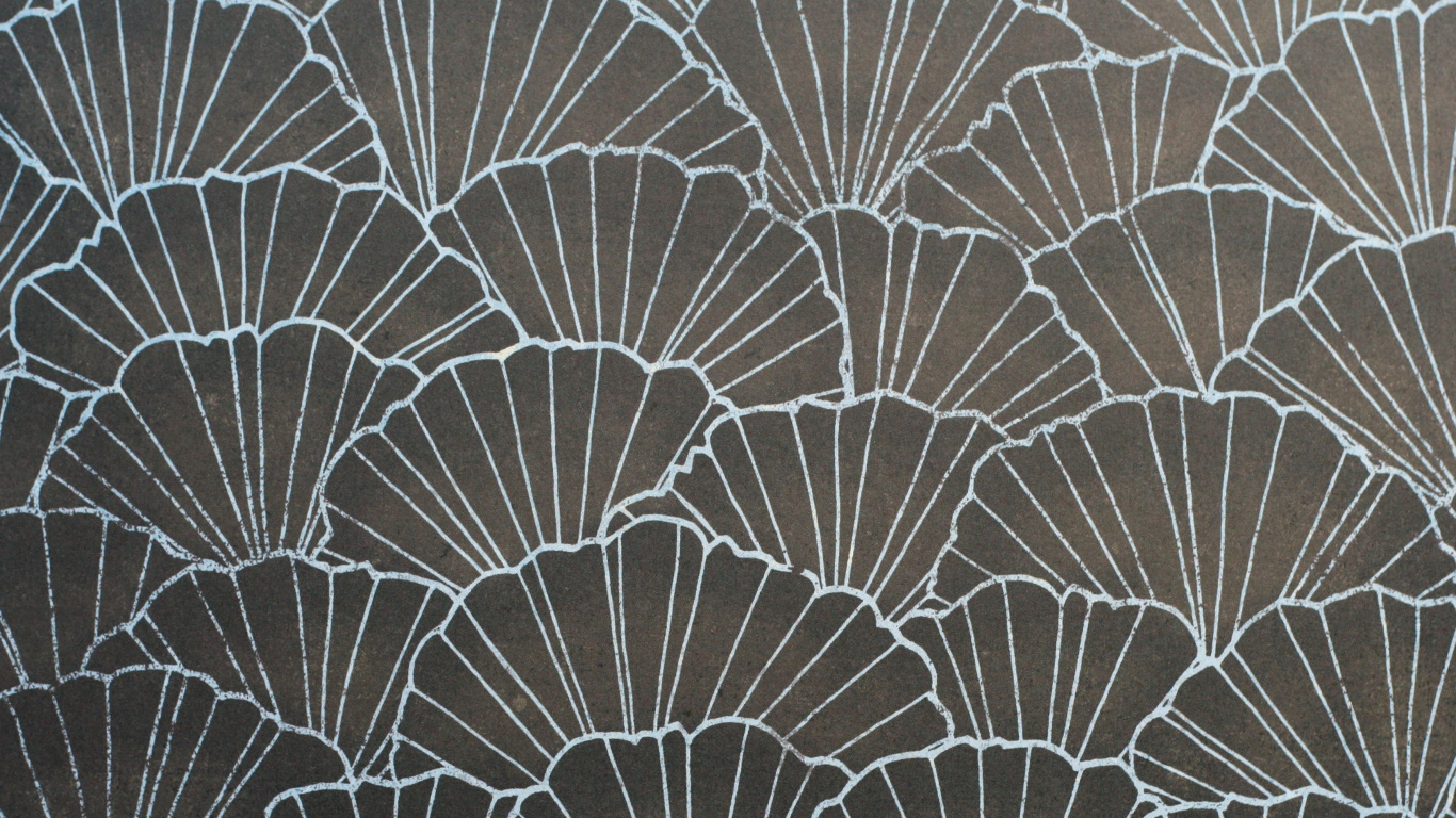 Textil Floral Blanco y Negro. Wallpaper in 1366x768 Resolution