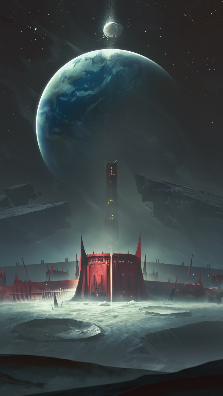 Destiny 2 Shadowkeep, Bungie, Erweiterungspaket, Licht, Mond. Wallpaper in 750x1334 Resolution