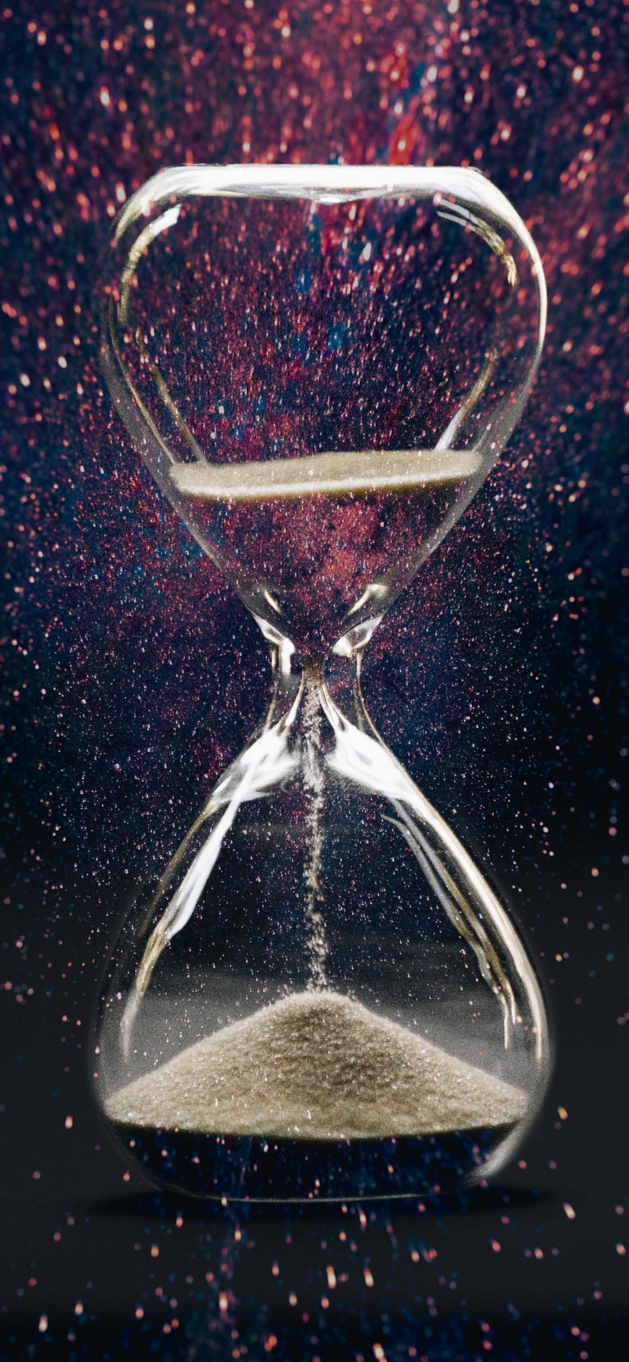 Sand Clock, Hourglass, Hourglass Sand Clock, Clock, Sand. Wallpaper in 1242x2688 Resolution