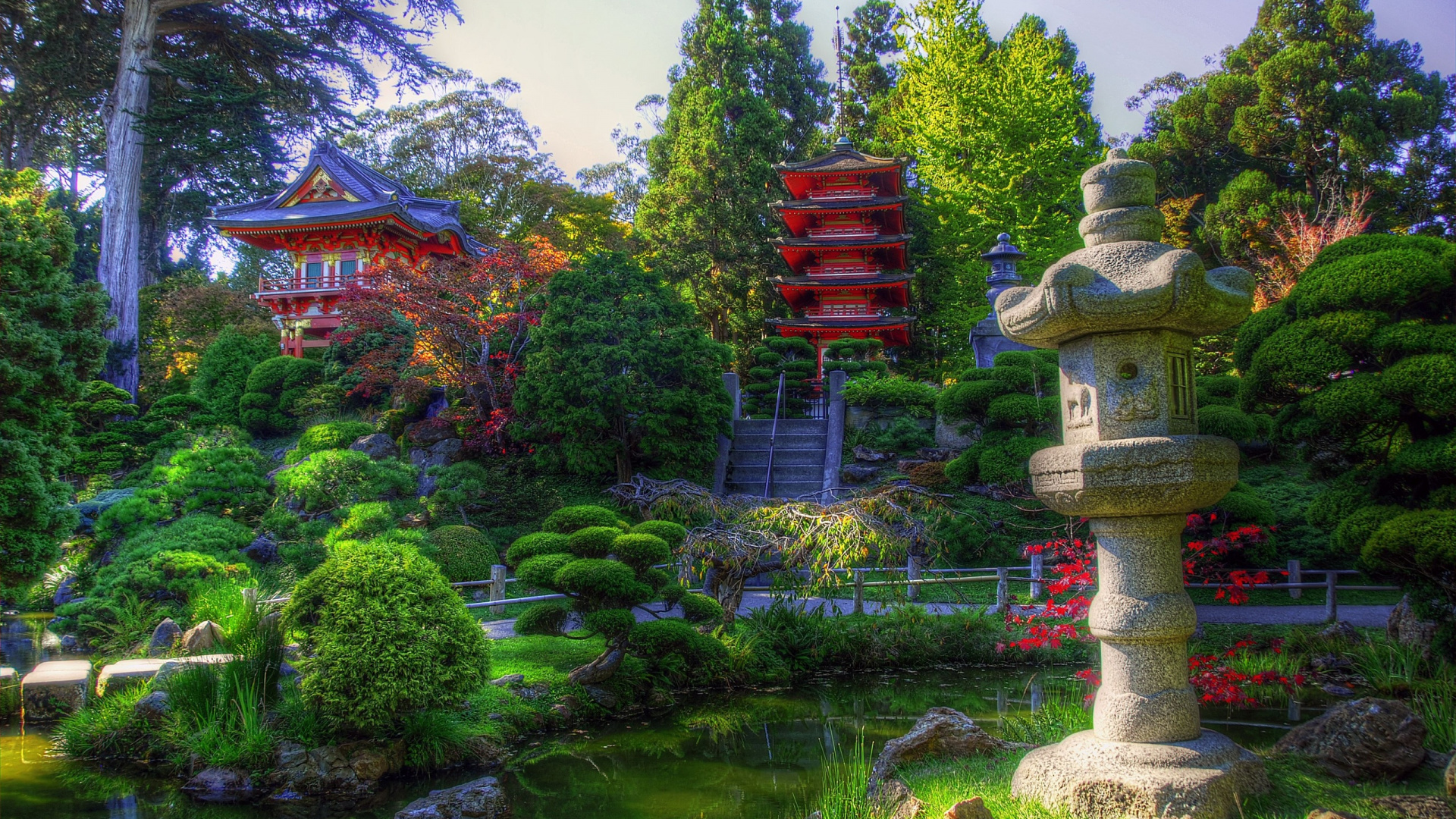 Green Trees and Plants Near Body of Water During Daytime. Wallpaper in 1920x1080 Resolution