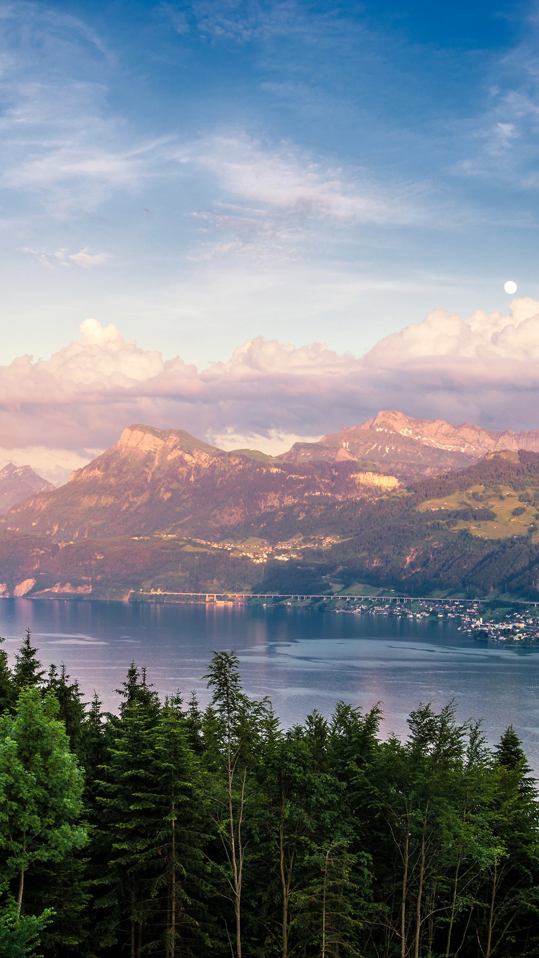 Lake Zurich, Cloud, Water, Mountain, Water Resources. Wallpaper in 1080x1920 Resolution