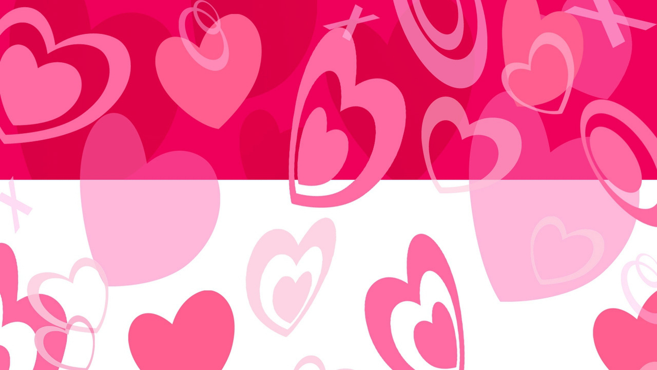 Herzen, Pink, Text, Valentines Tag, Liebe. Wallpaper in 1280x720 Resolution