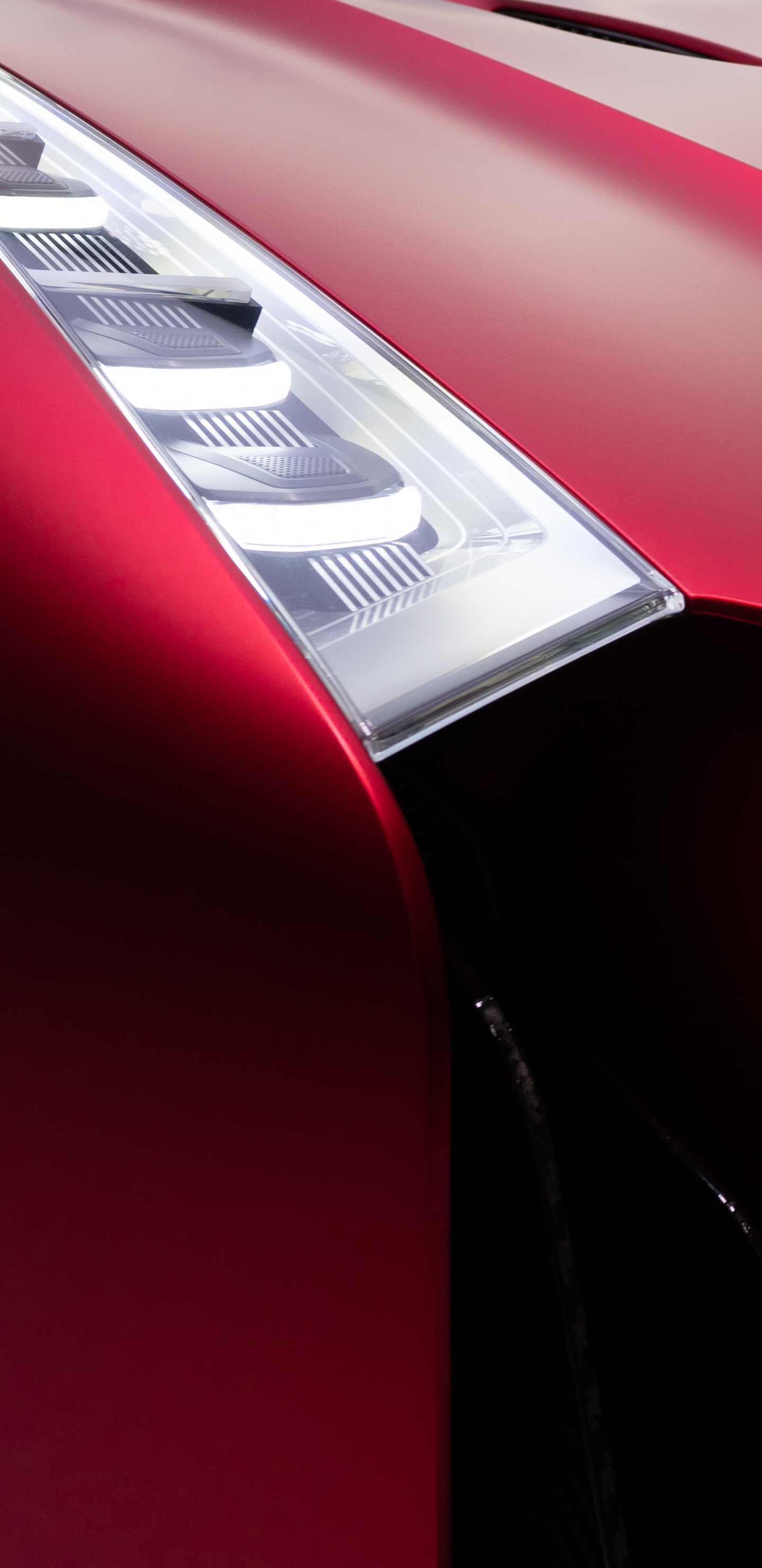 Porte de Voiture Rouge et Argent. Wallpaper in 1440x2960 Resolution