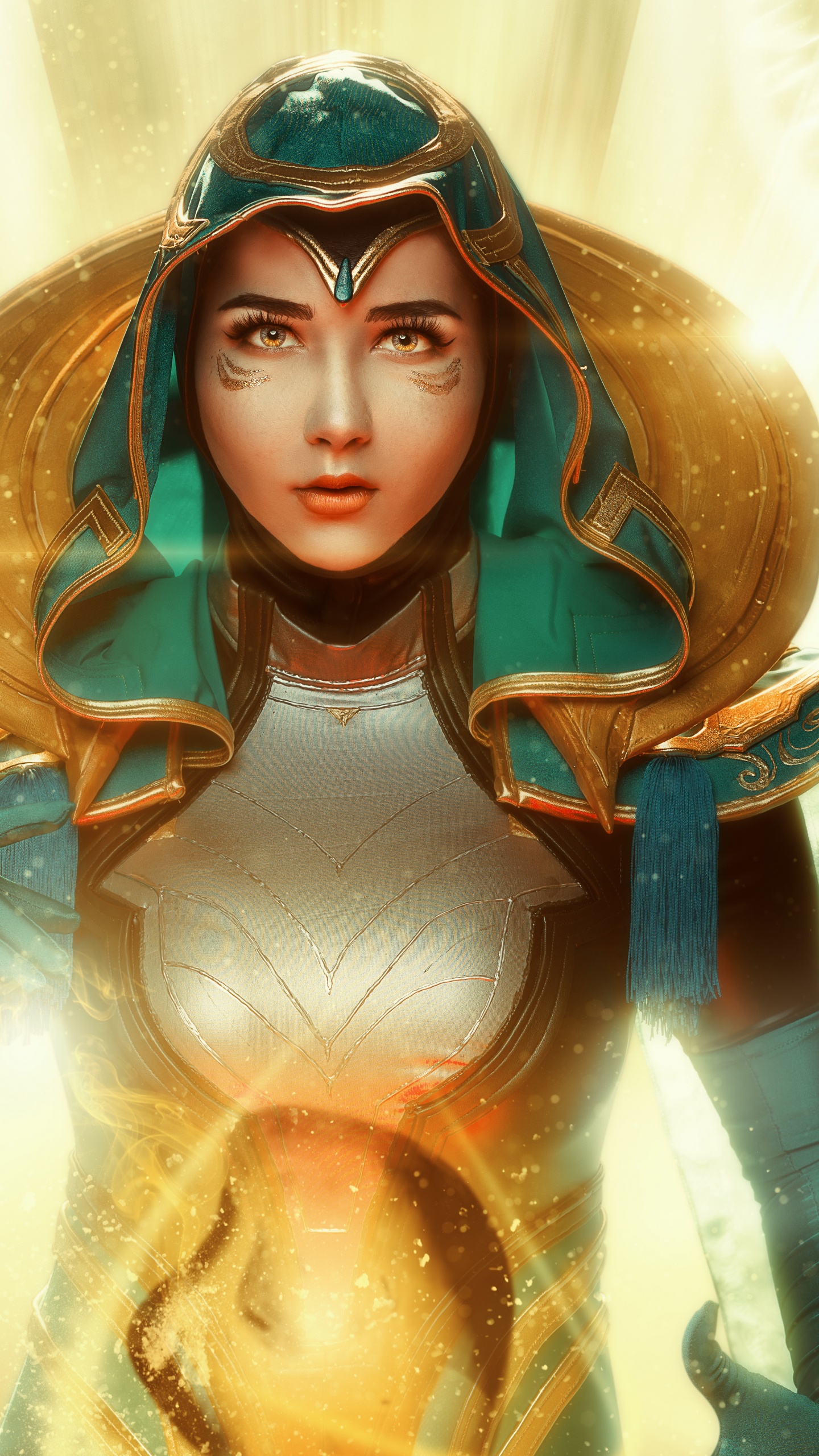 Cosplay, League of Legends, Illustration, Mythology, Art. Wallpaper in 1440x2560 Resolution