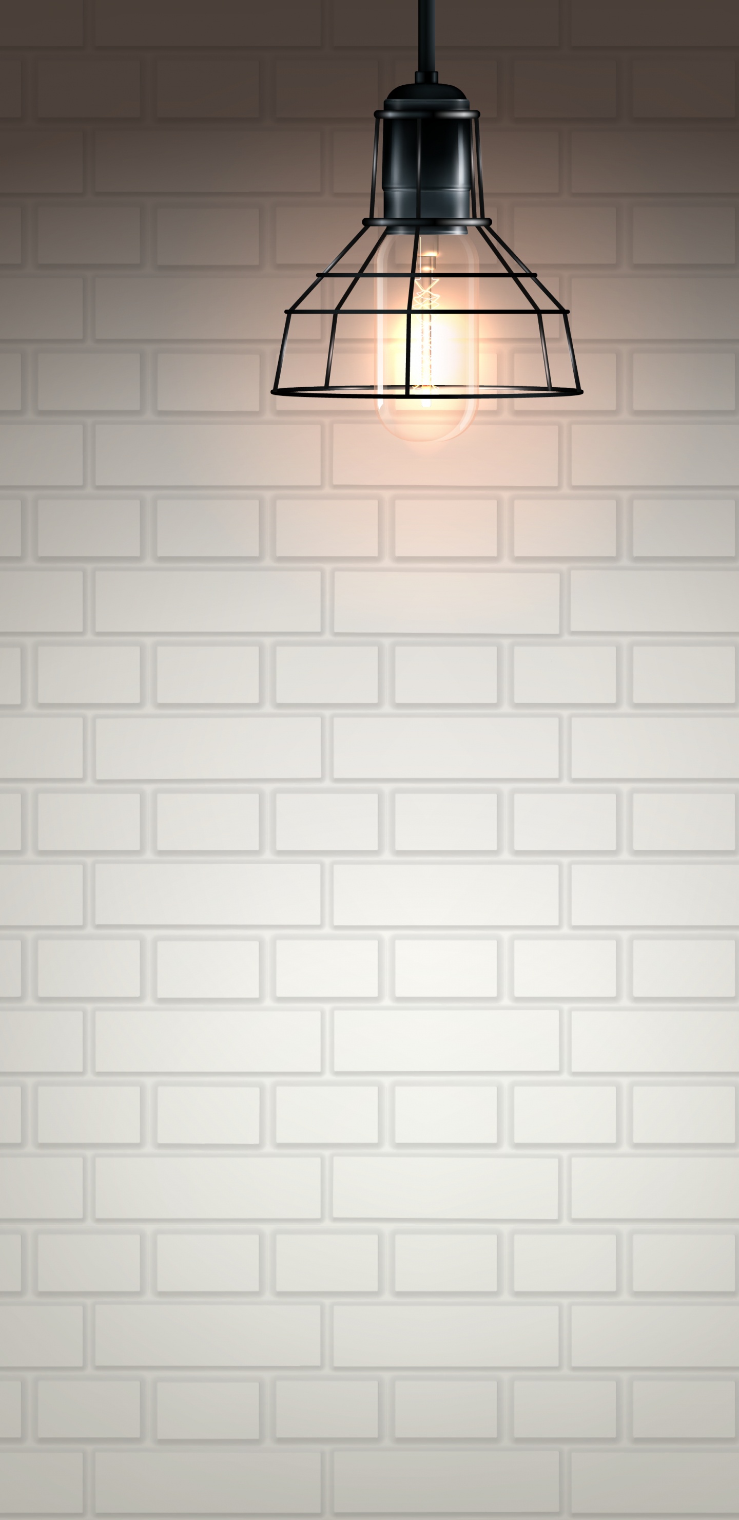 Leuchte, Elektrisches Licht, Ziegel, Wand, Beleuchtung Zubehör. Wallpaper in 1440x2960 Resolution