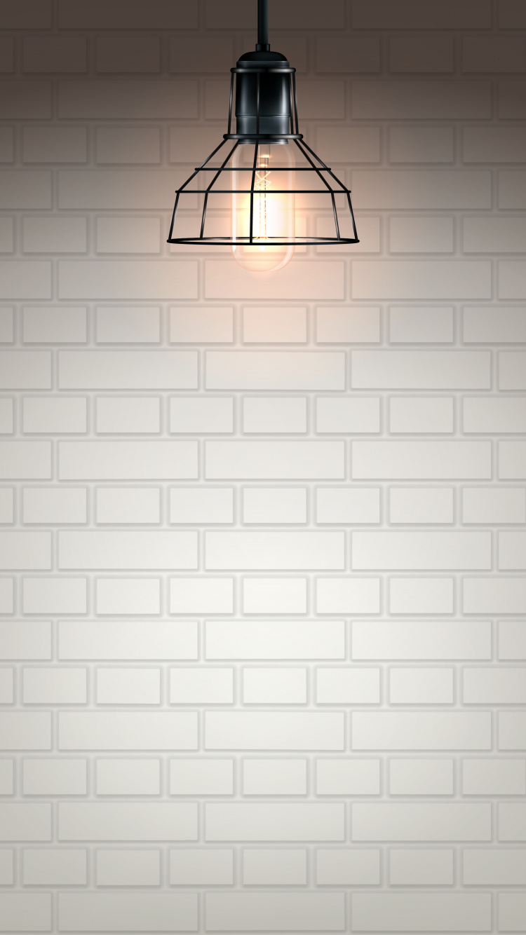 Luminaire, la Lumière Électrique, Brique, Mur, Ligne. Wallpaper in 750x1334 Resolution