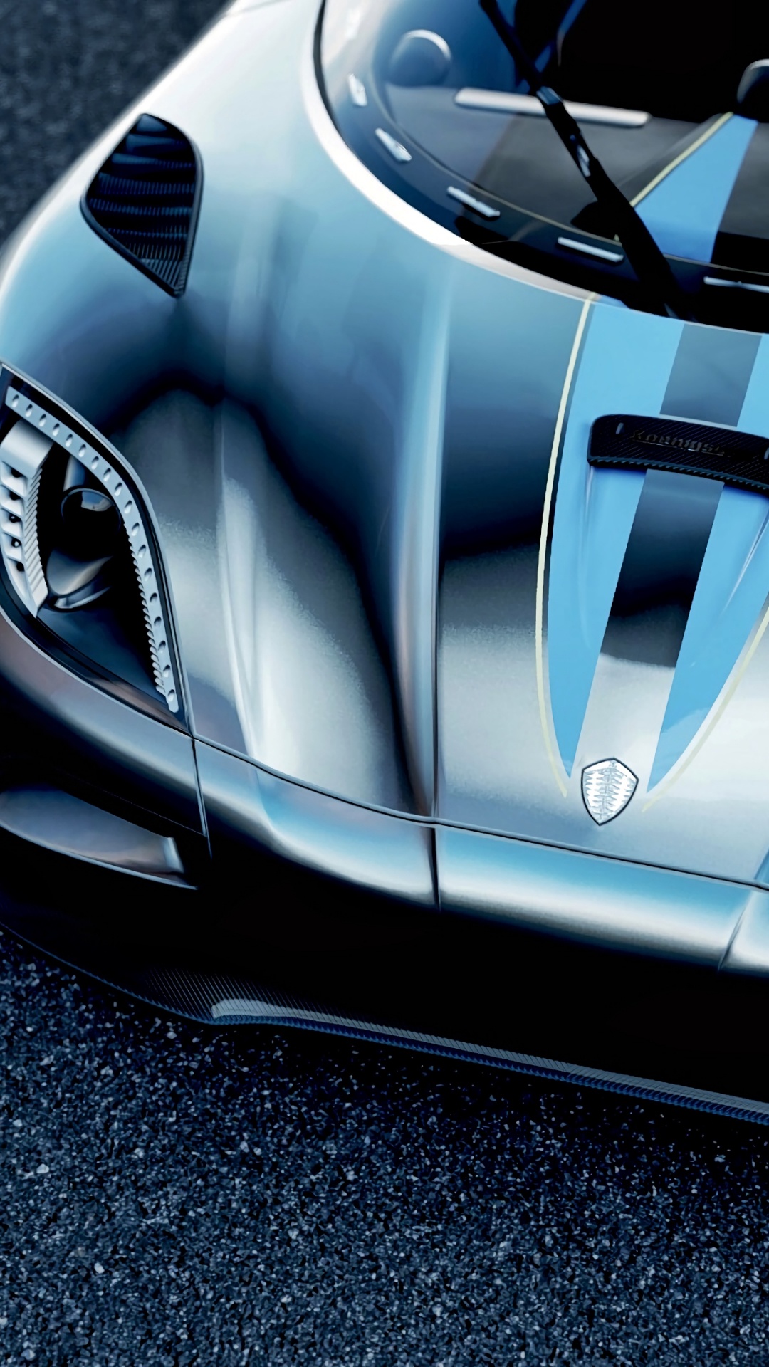 Lamborghini Aventador Plateado Sobre Carretera de Asfalto Gris. Wallpaper in 1080x1920 Resolution