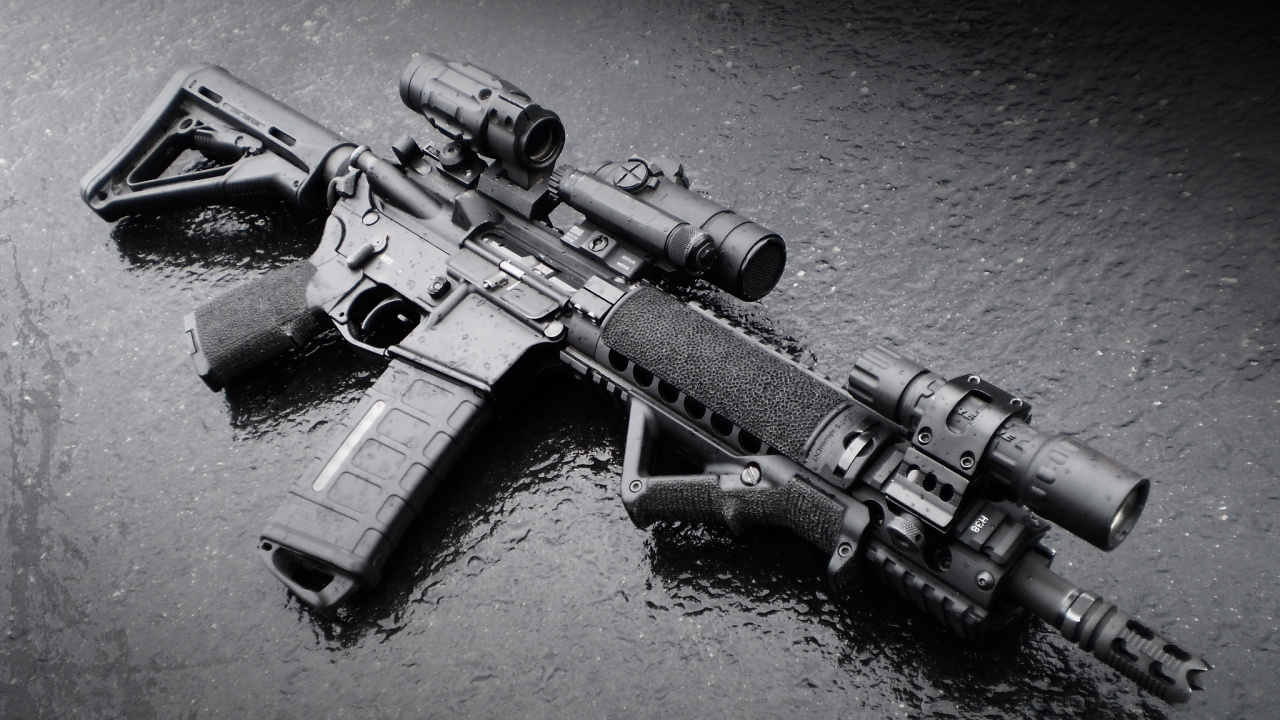 m4 Carbine, Gun, Firearm, Trigger, Gun Barrel. Wallpaper in 1280x720 Resolution