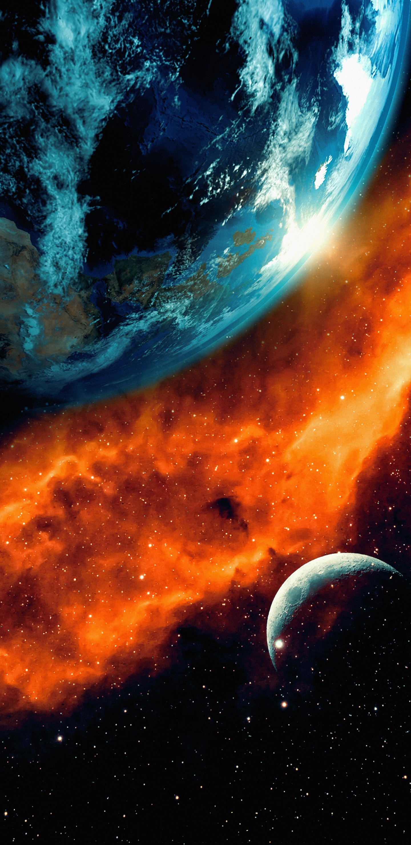 Atmosphäre, Erde, Licht, Natur, Schwarz. Wallpaper in 1440x2960 Resolution