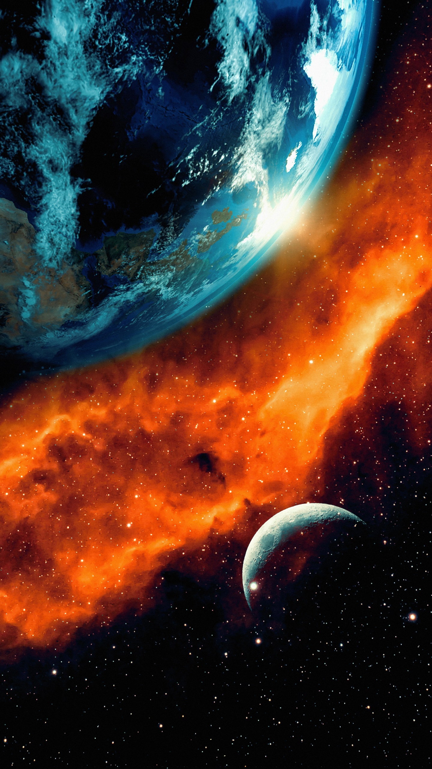 Atmosphere, Earth, Light, Nature, Black. Wallpaper in 1440x2560 Resolution