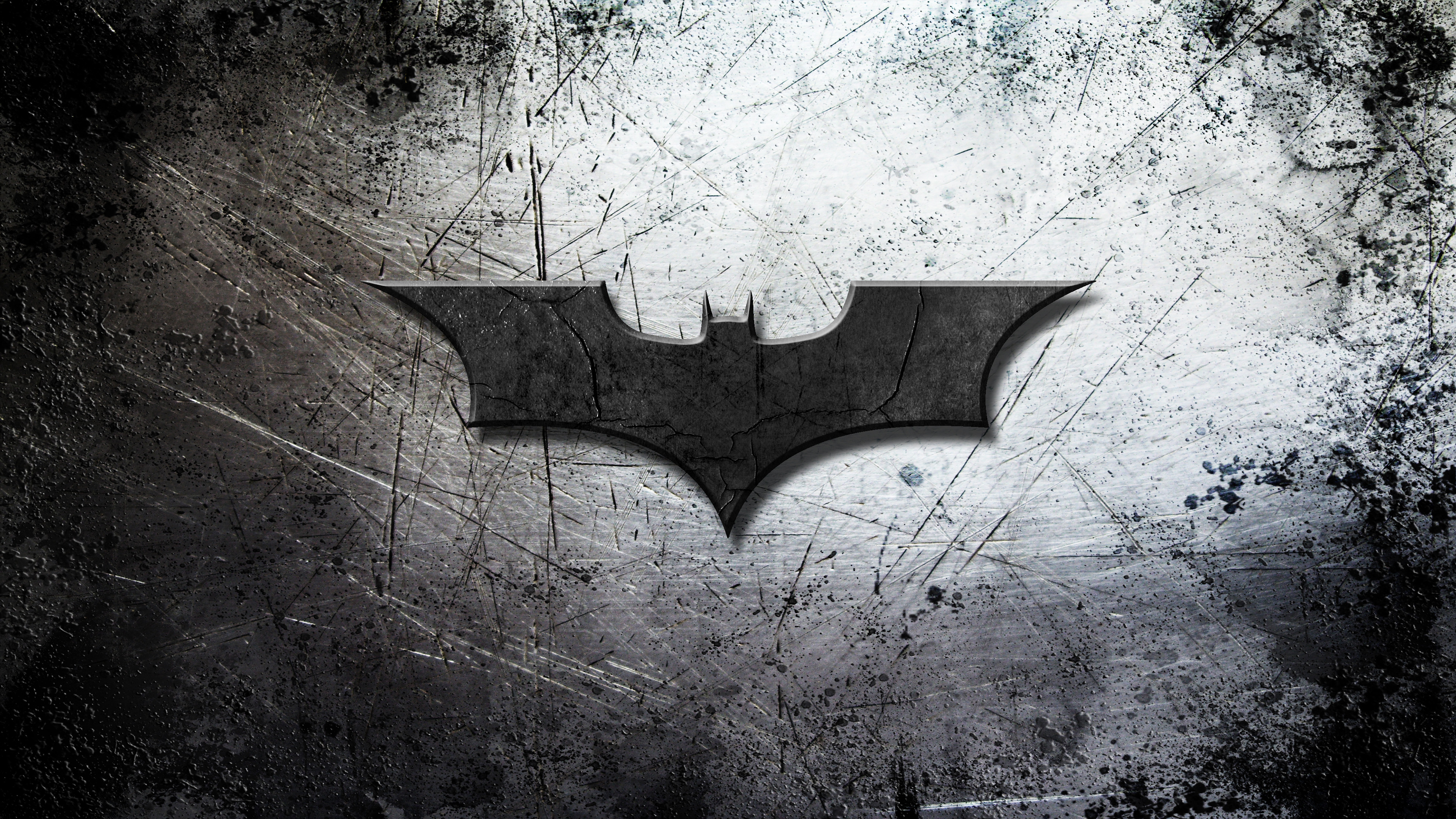 Wallpaper Batman, Logo, Bat-Signal, Grey, Black and White, Background -  Download Free Image