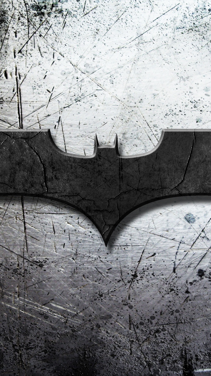 Batman, Logo, Bat-Signal, Gris, Noir et Blanc. Wallpaper in 720x1280 Resolution