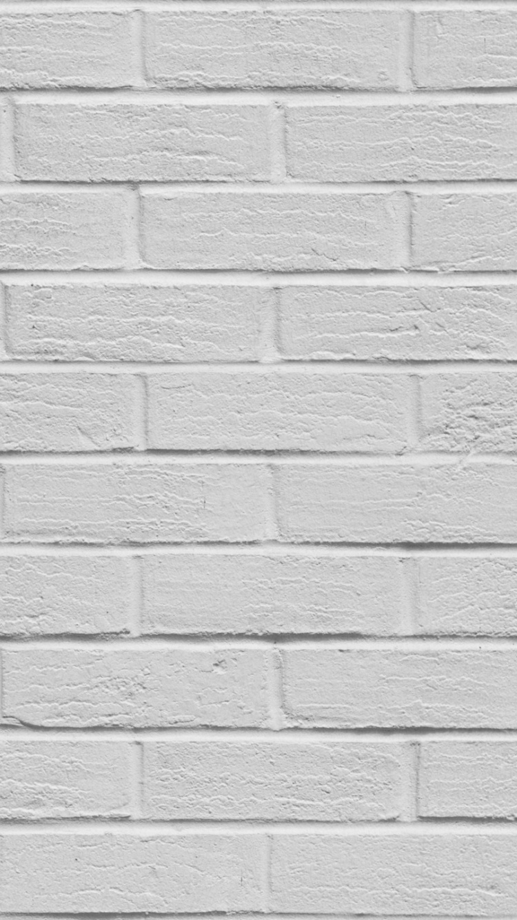 Weiße Backsteinmauer Mit Weißer Wand. Wallpaper in 750x1334 Resolution