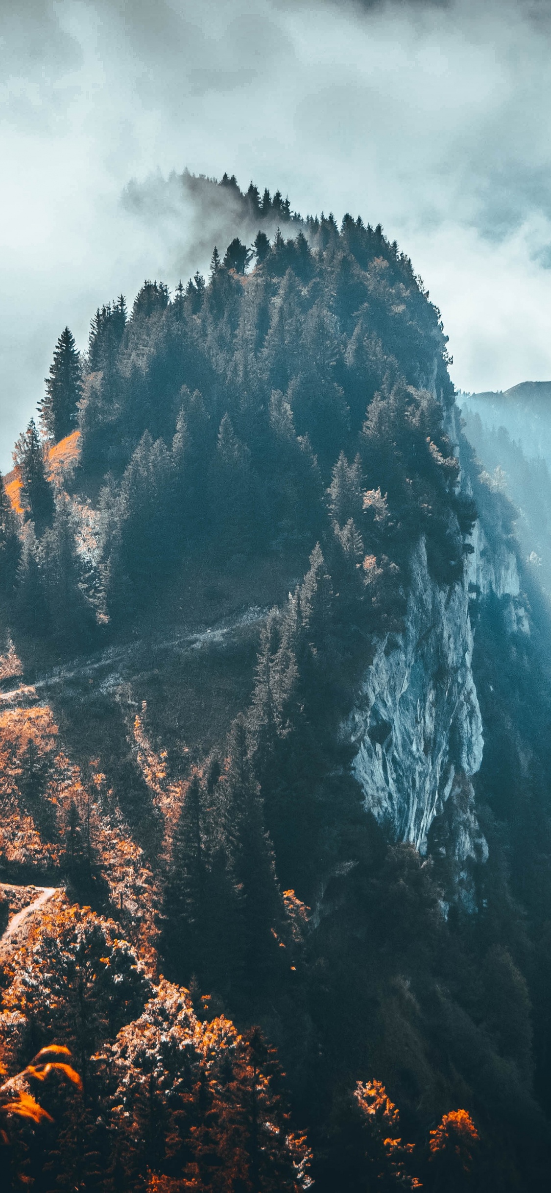 Mountain, Alps, Nature, Wilderness, Sky. Wallpaper in 1125x2436 Resolution
