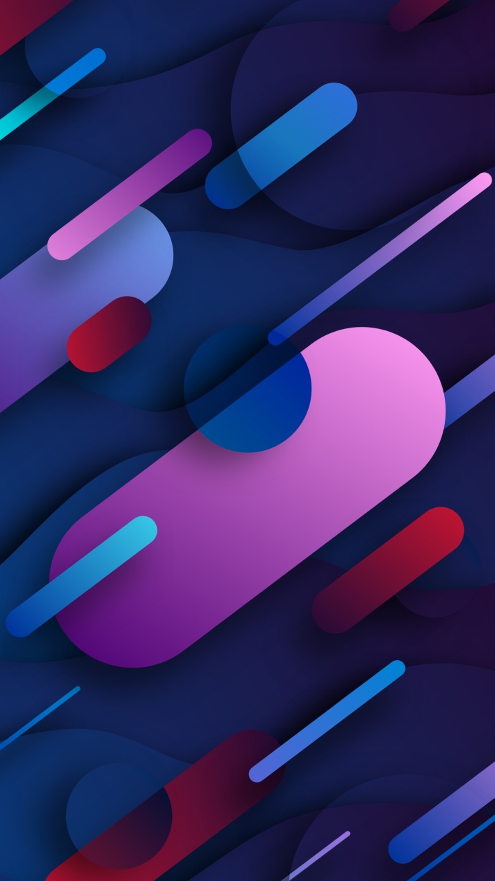 Ios, Apples, Graphics, Colorfulness, Azure. Wallpaper in 720x1280 Resolution