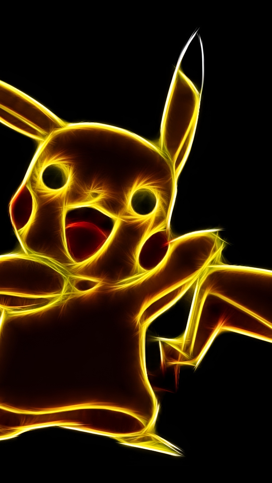Detective Pikachu, Pikachu, Gesture, Art, Insect. Wallpaper in 1080x1920 Resolution