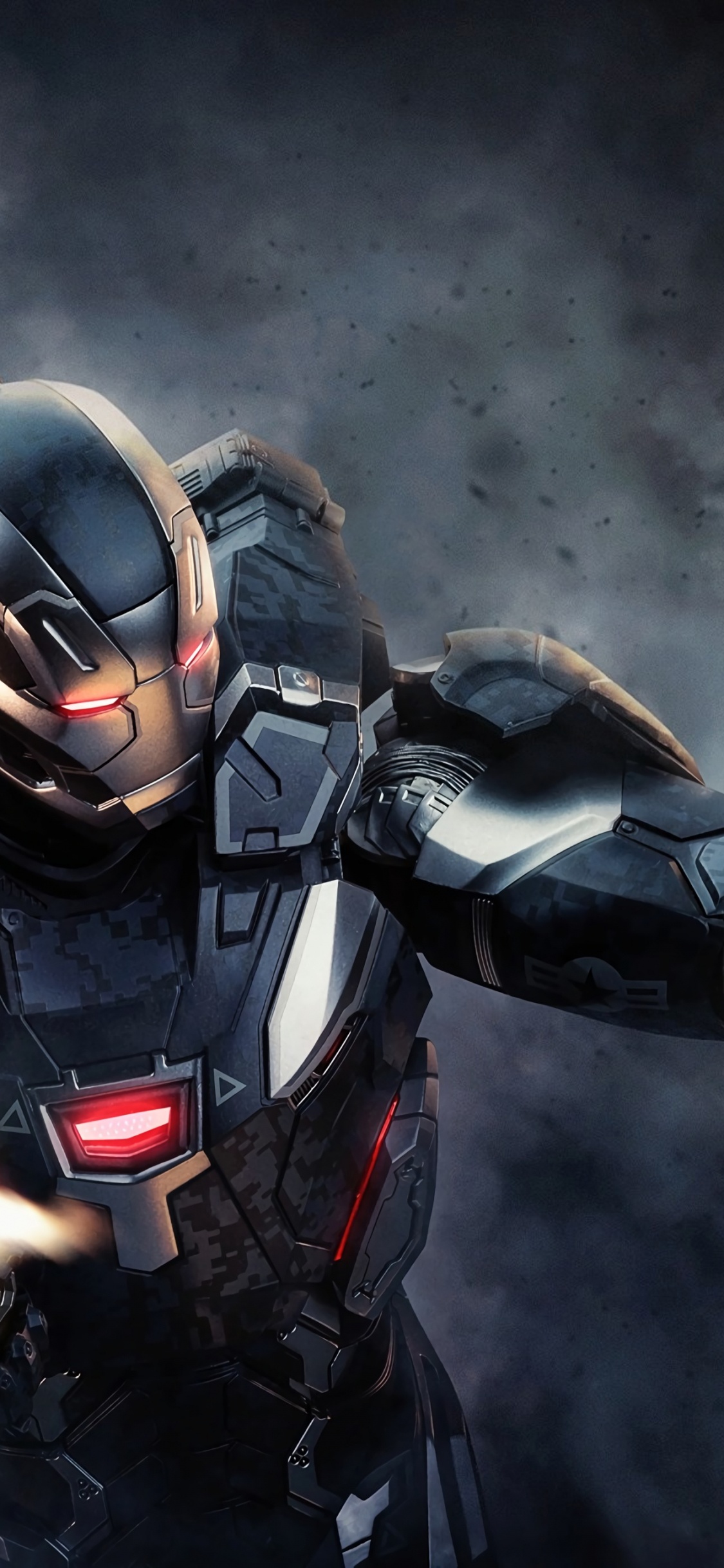 James Rhodes, Digitale Kunst, Marvel Comics, Superhelden, Licht. Wallpaper in 1125x2436 Resolution