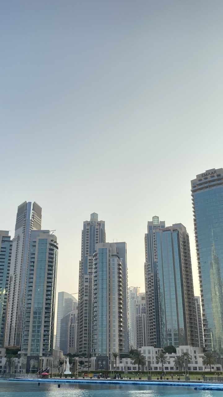 Dubai, Agua, Torre de Bloques, Área Urbana, Condominio. Wallpaper in 720x1280 Resolution