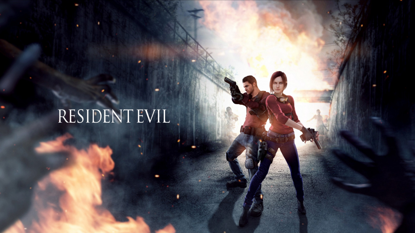 Resident Evil, Resident Evil 7 Biohazard, Resident Evil 2, Resident Evil 5, Chris Redfield. Wallpaper in 1366x768 Resolution