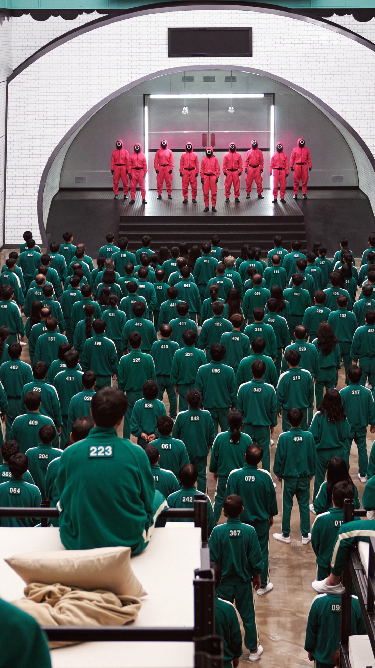 Squid Game, 这是 Sae-byeok, Netflix, 绿色的, 肉体 壁纸 1440x2560 允许