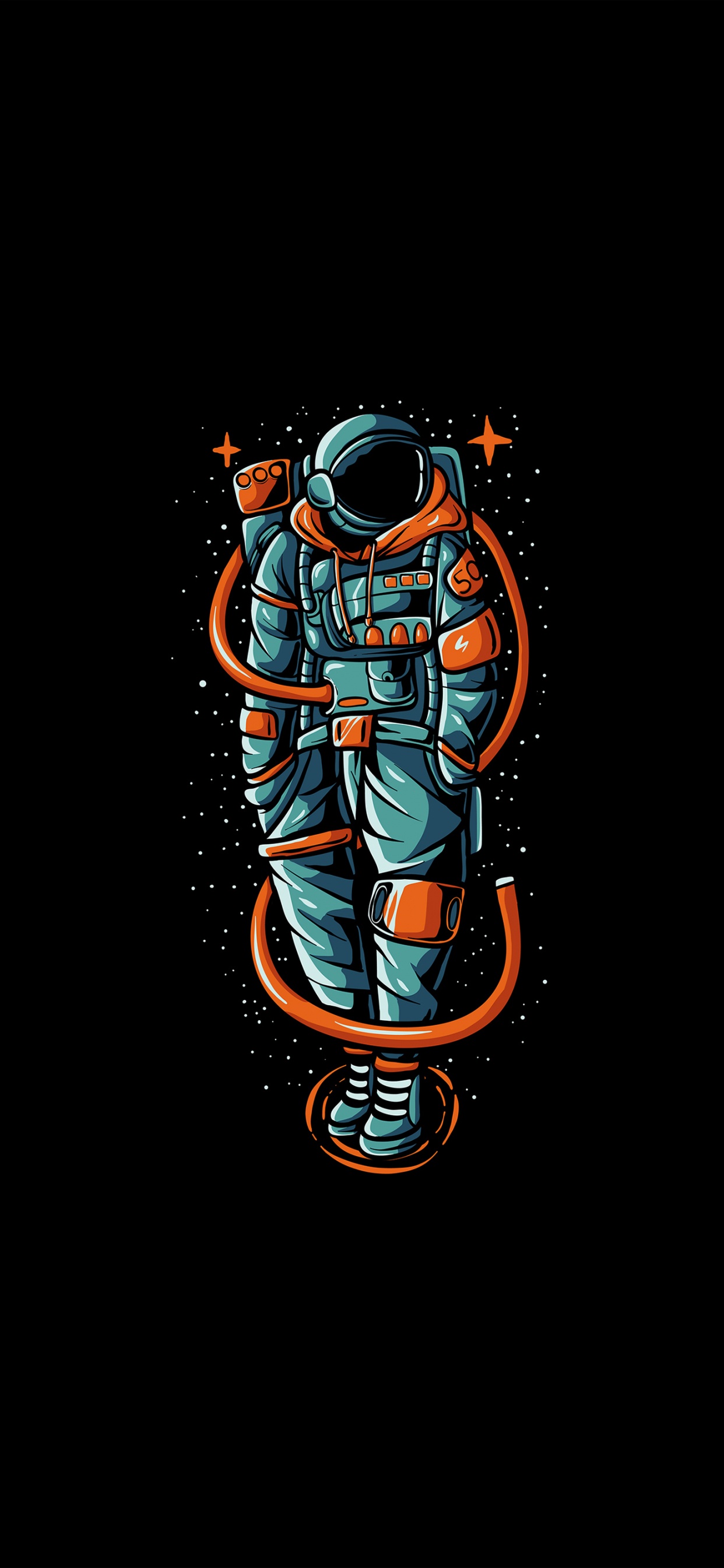 Raum, Astronaut, Amoled, Astronauten-Streetwear, T-shirt. Wallpaper in 1242x2688 Resolution
