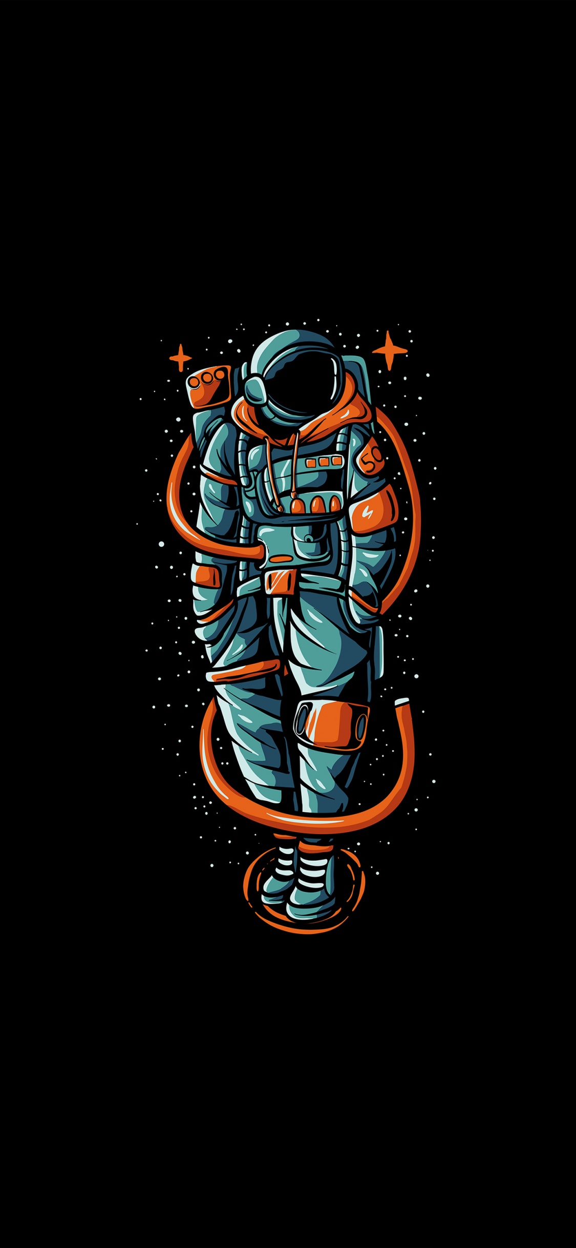 Space, Astronaut, Amoled, Astronaut Streetwear, t Shirt. Wallpaper in 1125x2436 Resolution