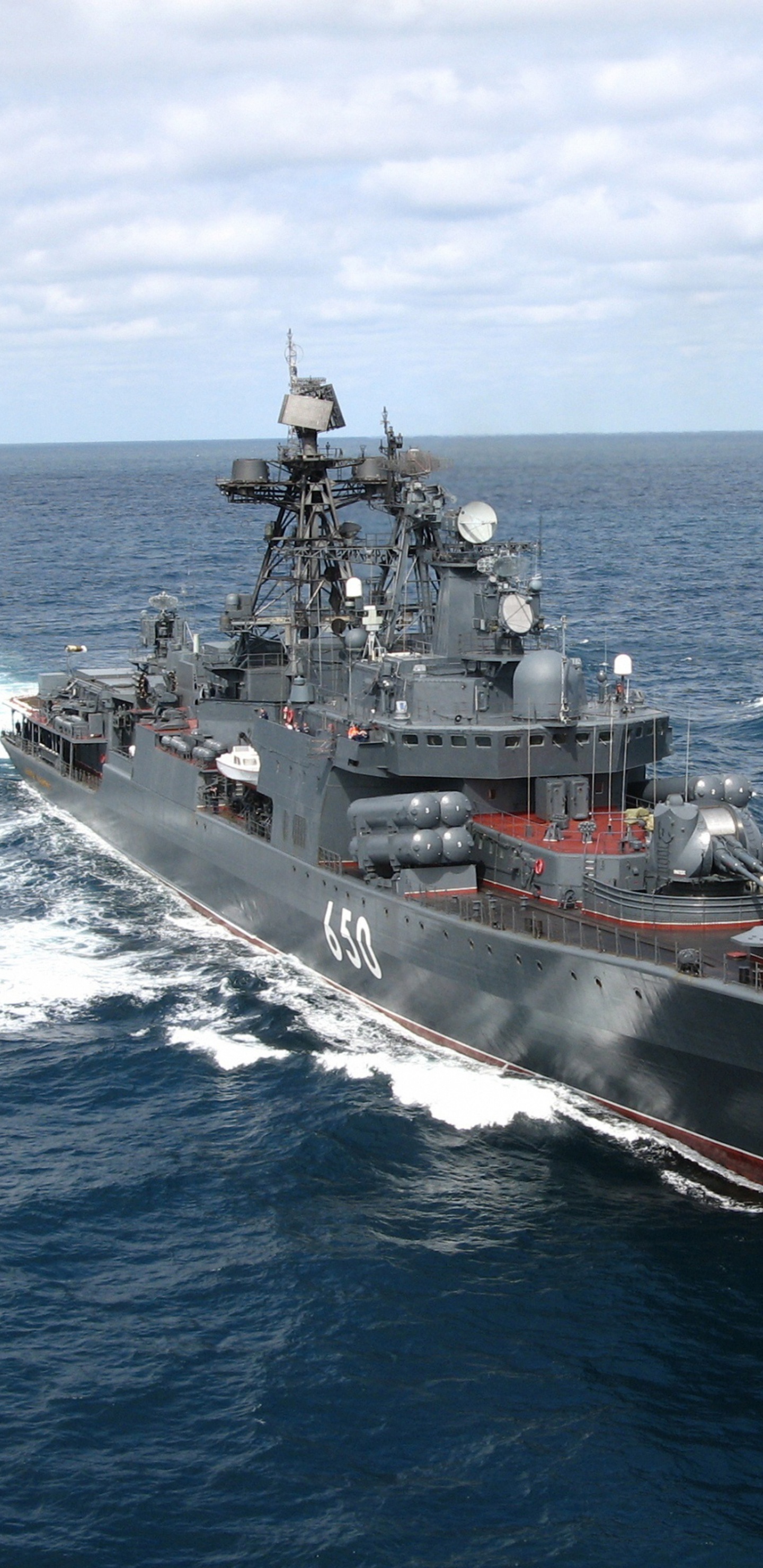 Russian Navy, Destroyer, Warship, Naval Ship, Ship. Wallpaper in 1440x2960 Resolution