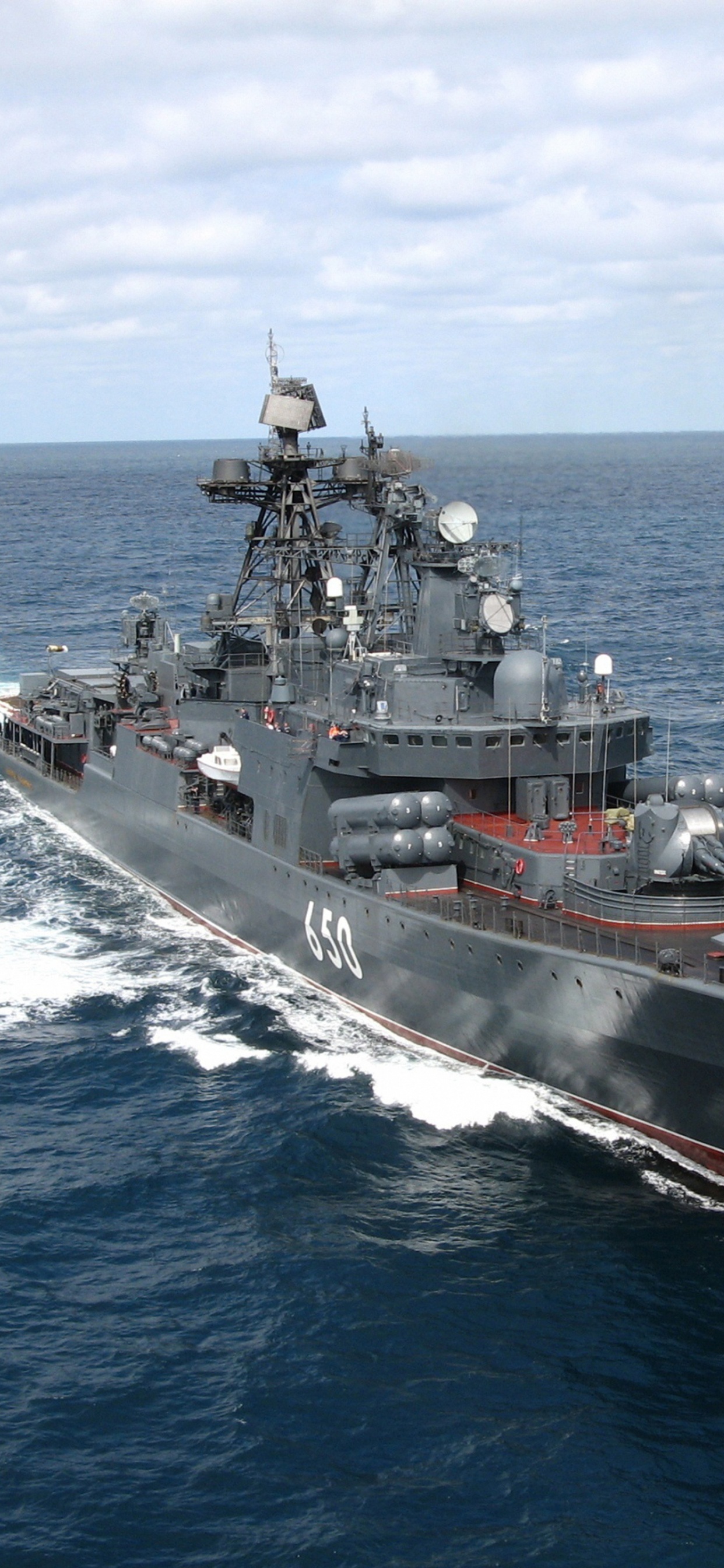 Russische Marine, Zerst, Kriegsschiff, Marine-Schiff, Schiff. Wallpaper in 1242x2688 Resolution