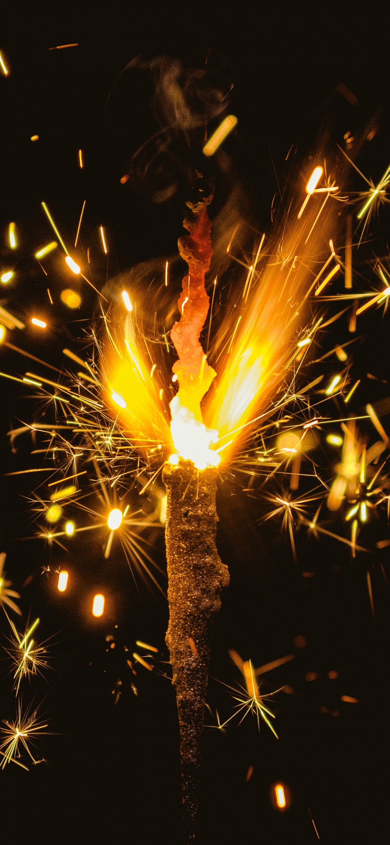 Pirotecnia, Diwali, el Día de Año Nuevo, Medianoche, Evento. Wallpaper in 1242x2688 Resolution