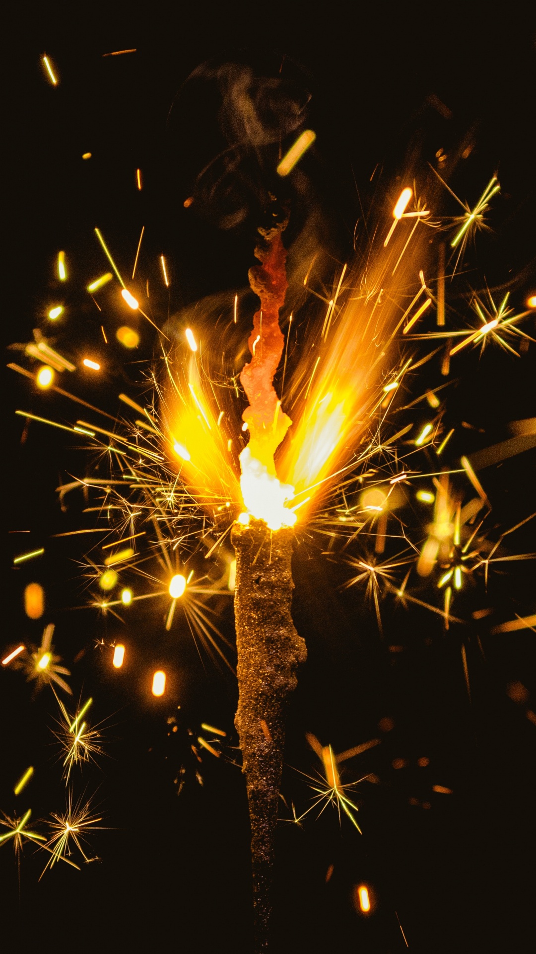 烟花, 排灯节, 新年当天, 假日, 午夜 壁纸 1080x1920 允许