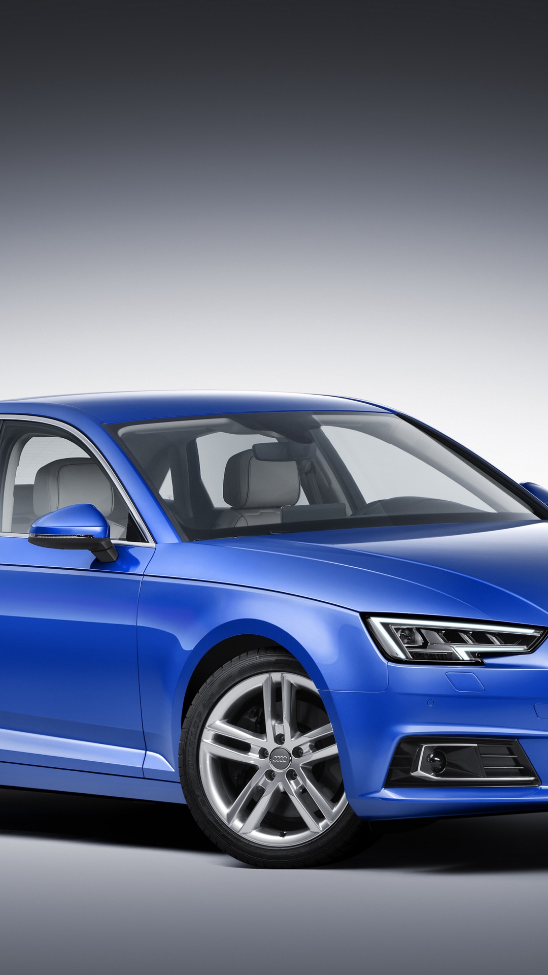 Azul Audi a 4 Cupé. Wallpaper in 1080x1920 Resolution