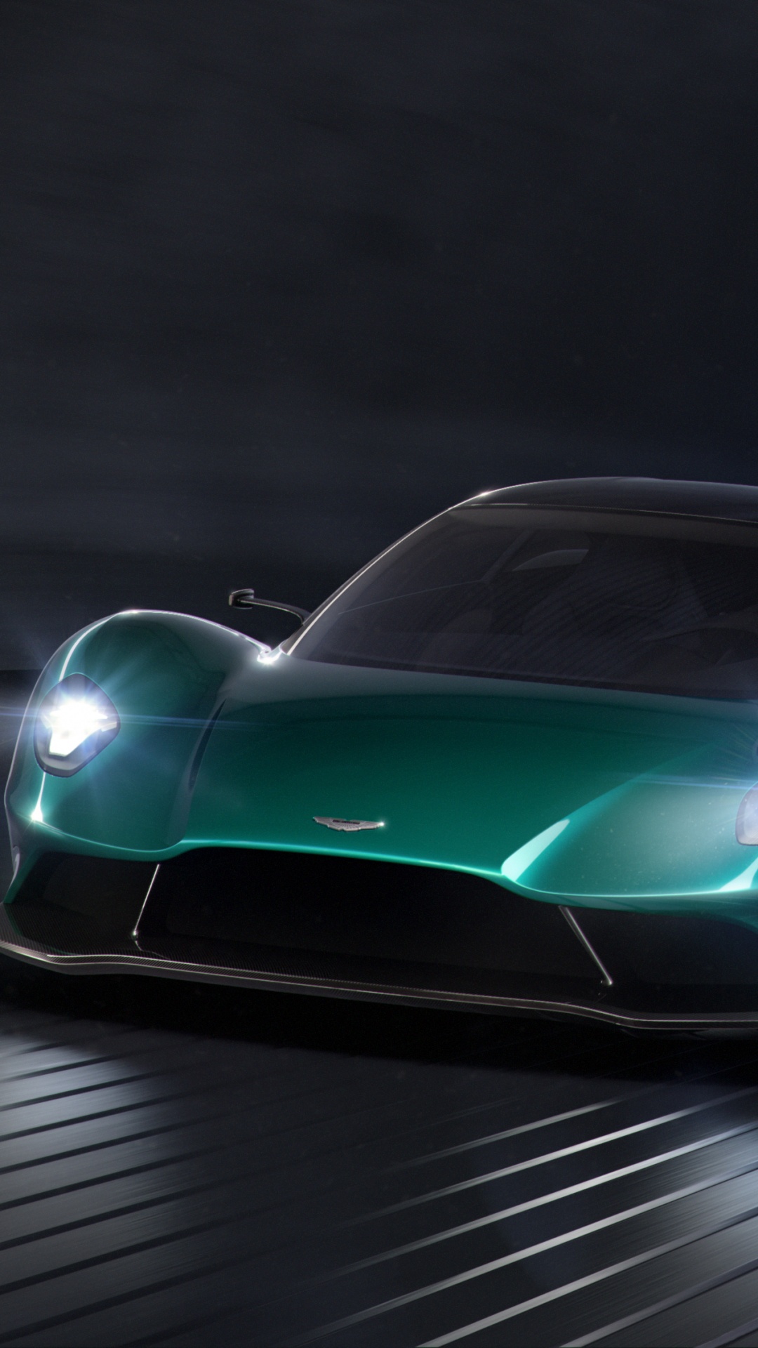 Coche Deportivo Ferrari Rojo en Una Carretera Gris. Wallpaper in 1080x1920 Resolution