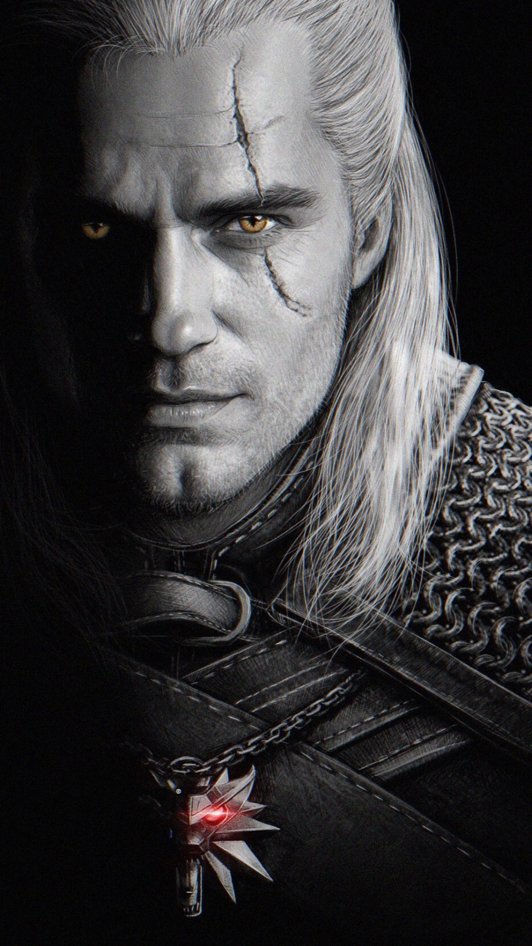 The Witcher, Henry Cavill, Geralt Von Riva, Netflix, Yennefer. Wallpaper in 1080x1920 Resolution