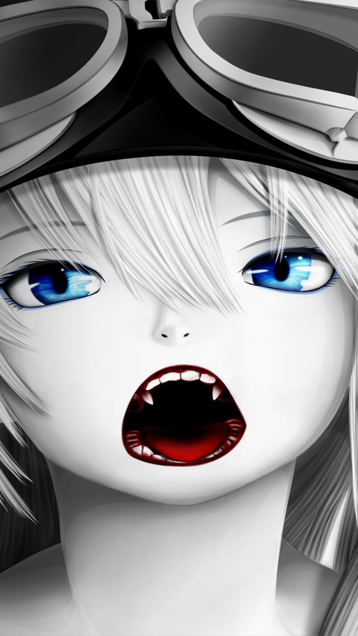 Robot Blanco y Negro Con Auriculares. Wallpaper in 720x1280 Resolution