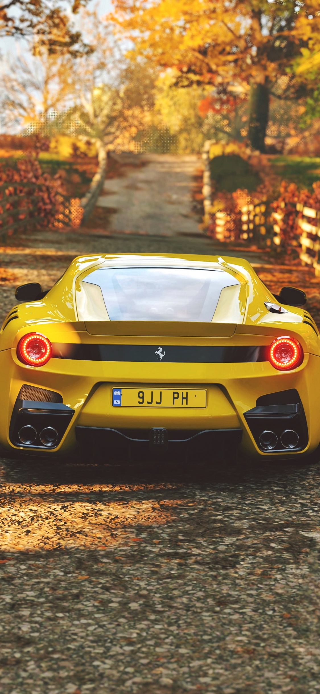 法拉利f12, Ferrari, 超级跑车, 黄色的, Laferrari 壁纸 1125x2436 允许
